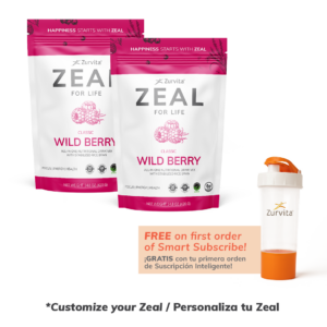 Zurvita 2 Zeal Canister Bundle, 60 servings – Wild Berry Classic