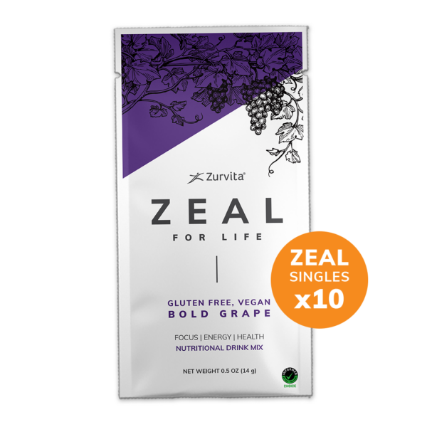 Zurvita Zeal, 10 single-serve packets - Bold Grape
