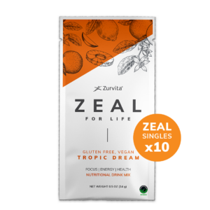 Zurvita Zeal, 10 single-serve packets – Tropical Dream